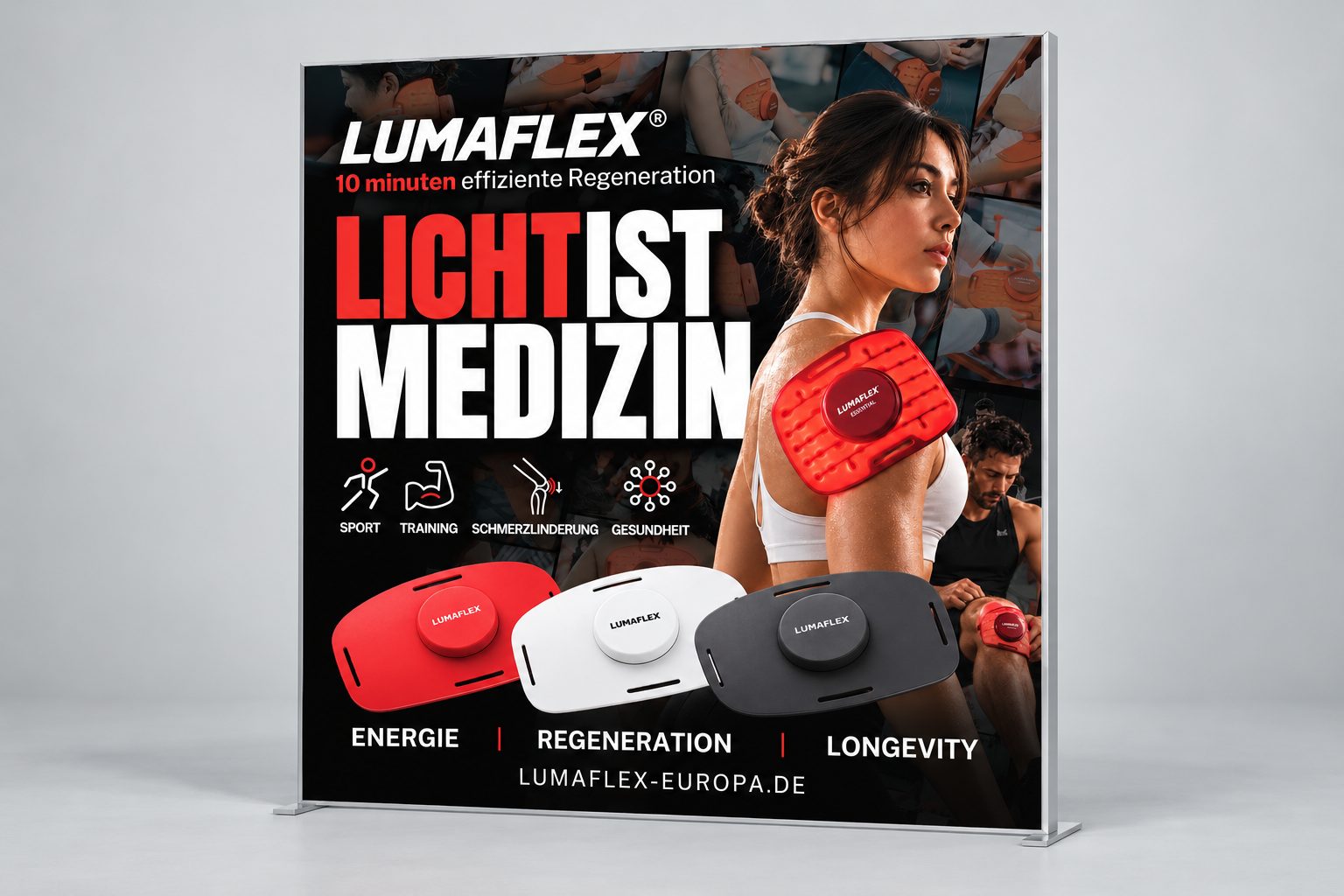 Lumaflex — projekt ścianki wystawienniczej