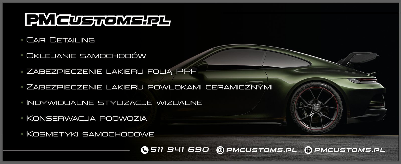 Baner reklamowy PMCustoms