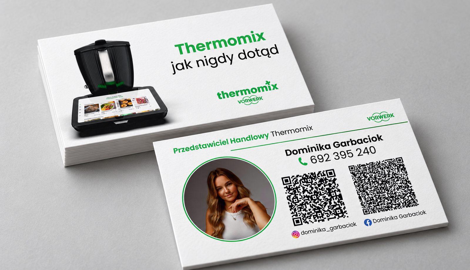 Wizytówki przedstawiciela Thermomix